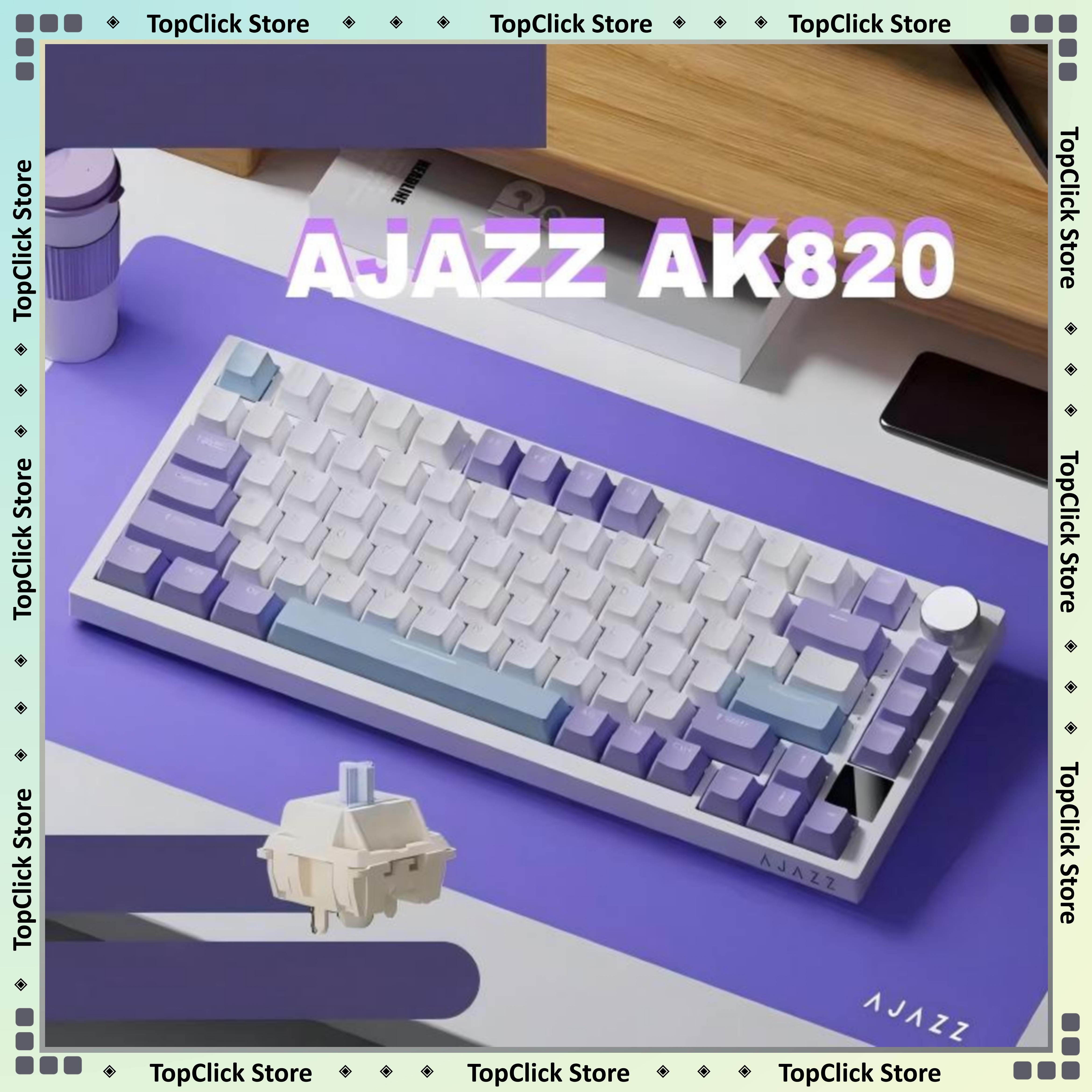 Gaming Keyboard Blue Switches - AJAZZ AK820 Wireless Gaming Keyboard, GASKET