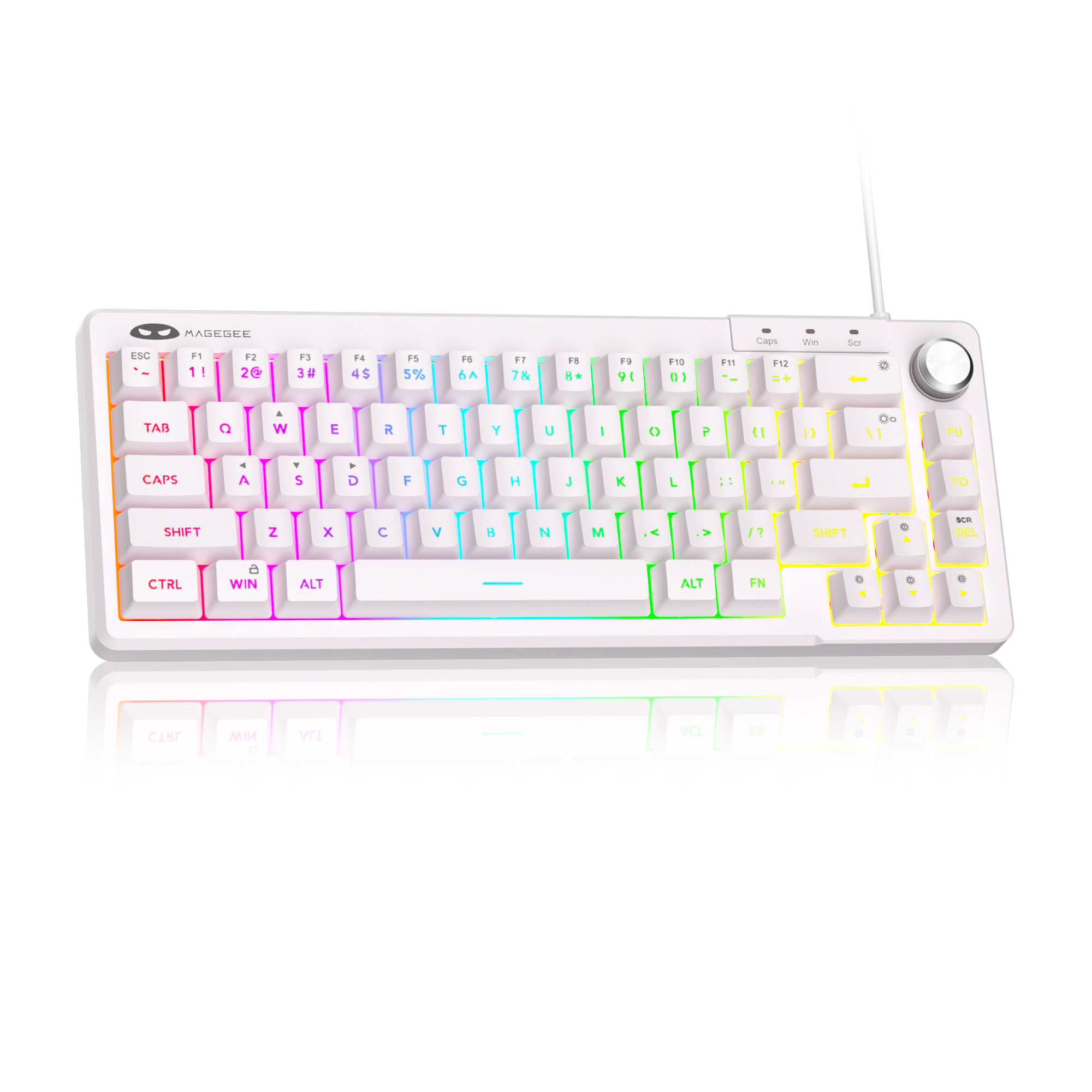 Gaming Keyboard Blue Switches - MageGee TS68 Mini 60% RGB Gaming