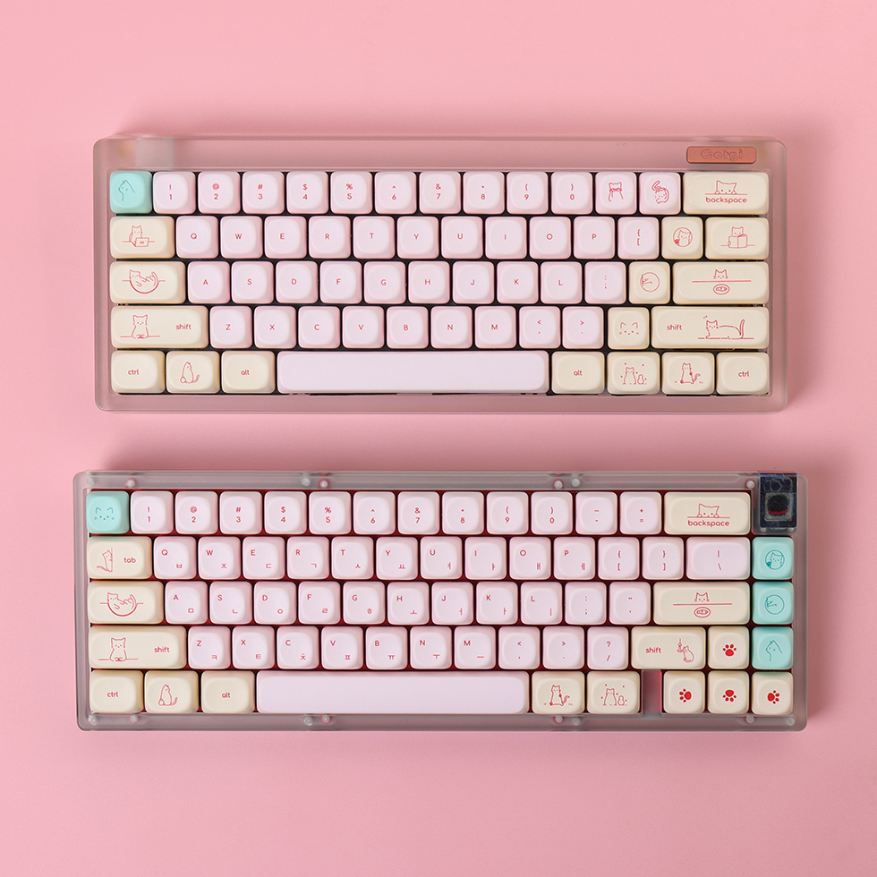 Pink Busy Cat Minimalist Small - Gaming Keyboard Mini review and price