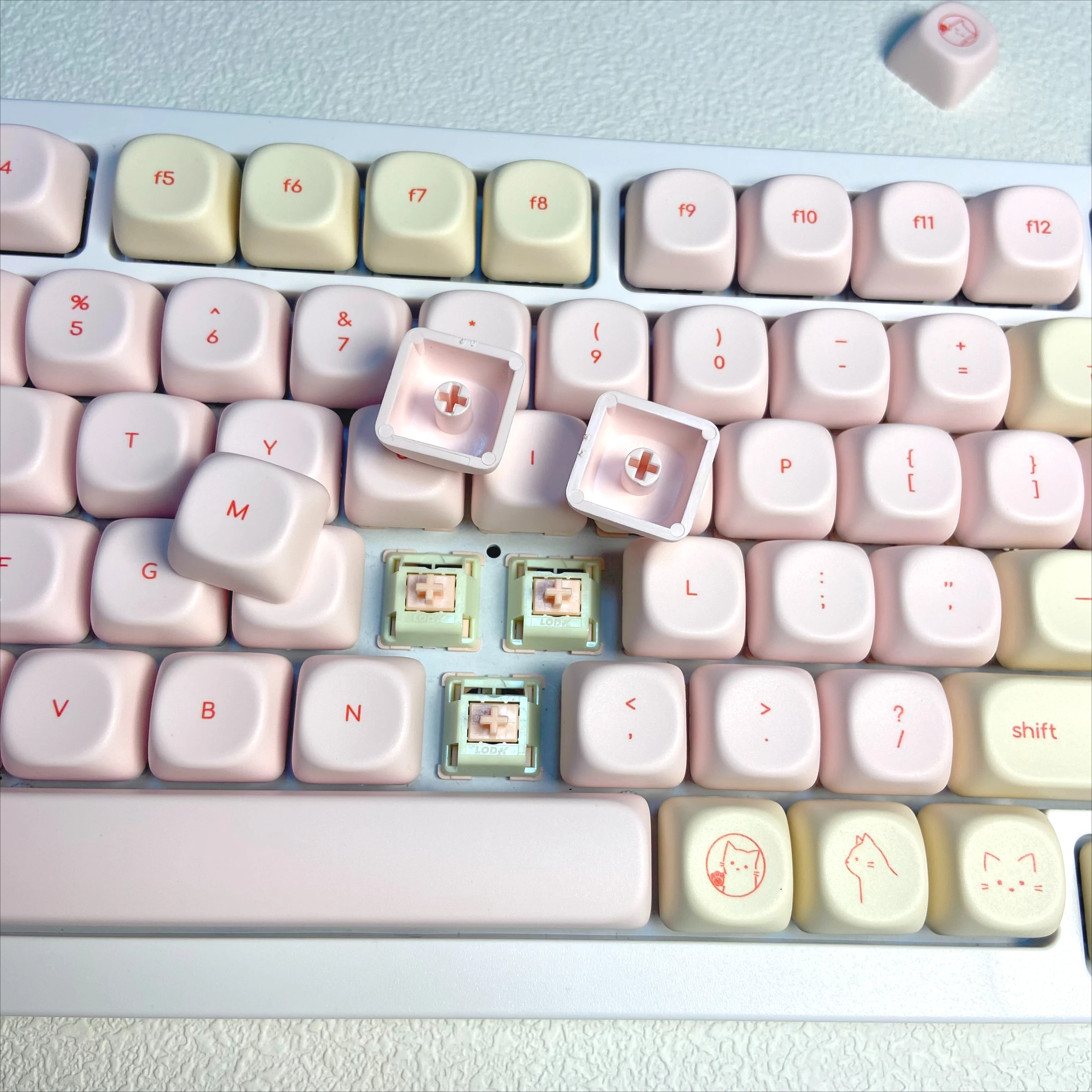 Pink Busy Cat Minimalist Small - Gaming Keyboard Mini review and price