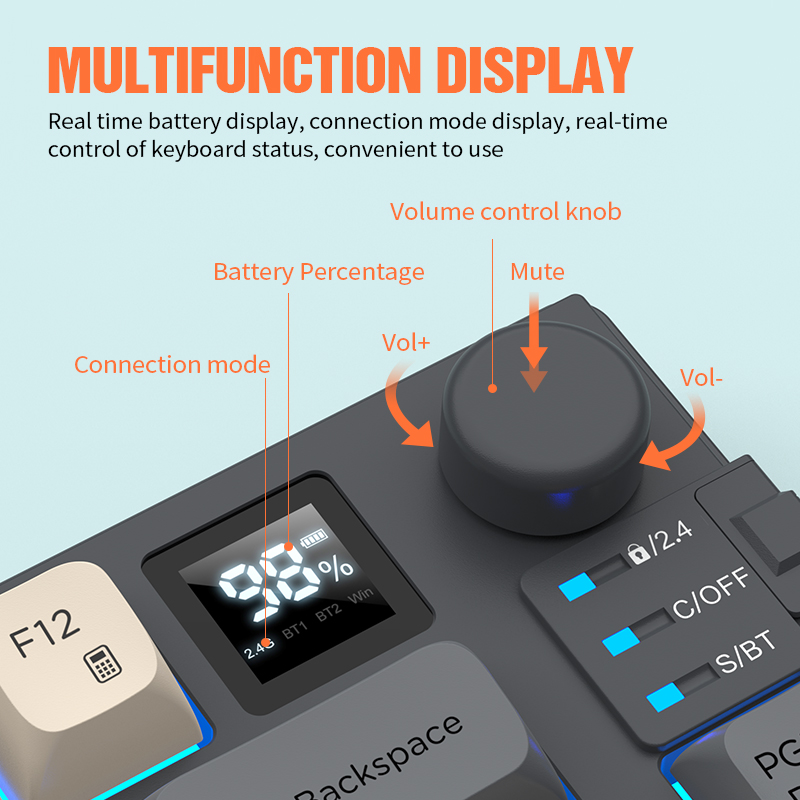 New Dual-Mode 80 Keys Wireless - Gaming Keyboard And Mouse Combo Wireless review and price
