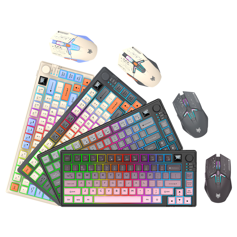 New Dual-Mode 80 Keys Wireless - Gaming Keyboard And Mouse Combo Wireless review and price