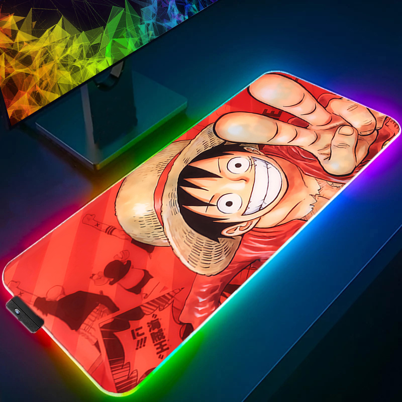LED Mouse Pad One Piece Luffy  - Gaming Keyboard No Rgb review and price