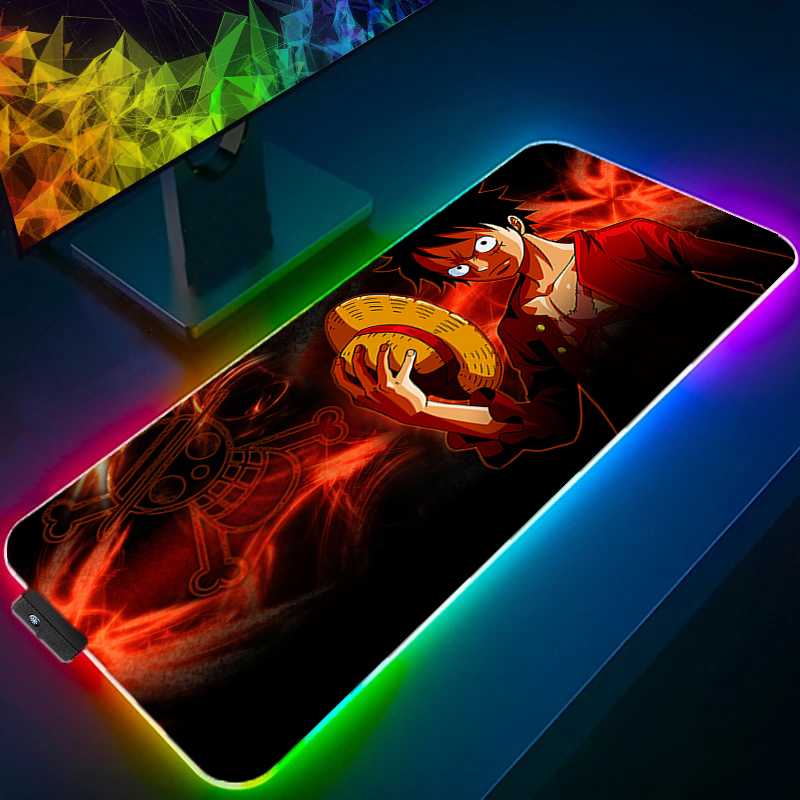 LED Mouse Pad One Piece Luffy  - Gaming Keyboard No Rgb review and price