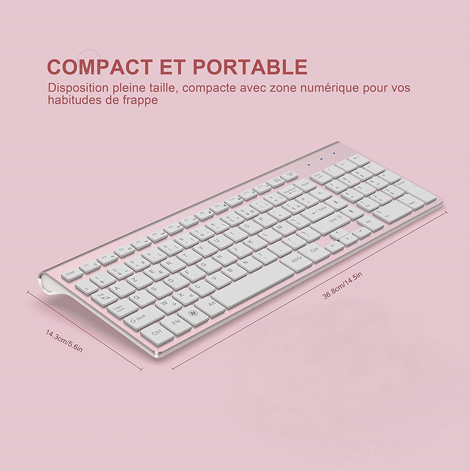 Wireless Keyboard (AZERTY) 2.4 - Gaming Keyboard Expensive review and price