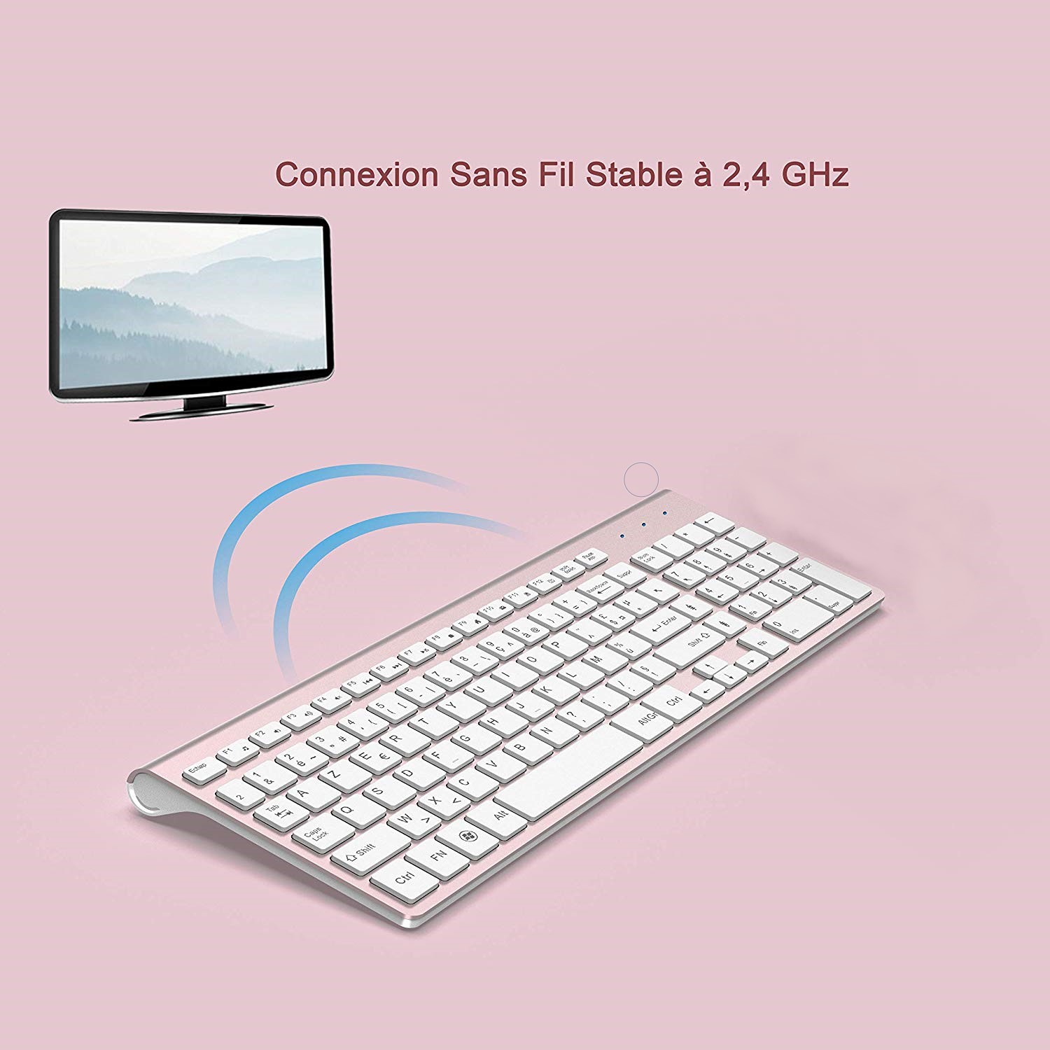 Wireless Keyboard (AZERTY) 2.4 - Gaming Keyboard Expensive review and price