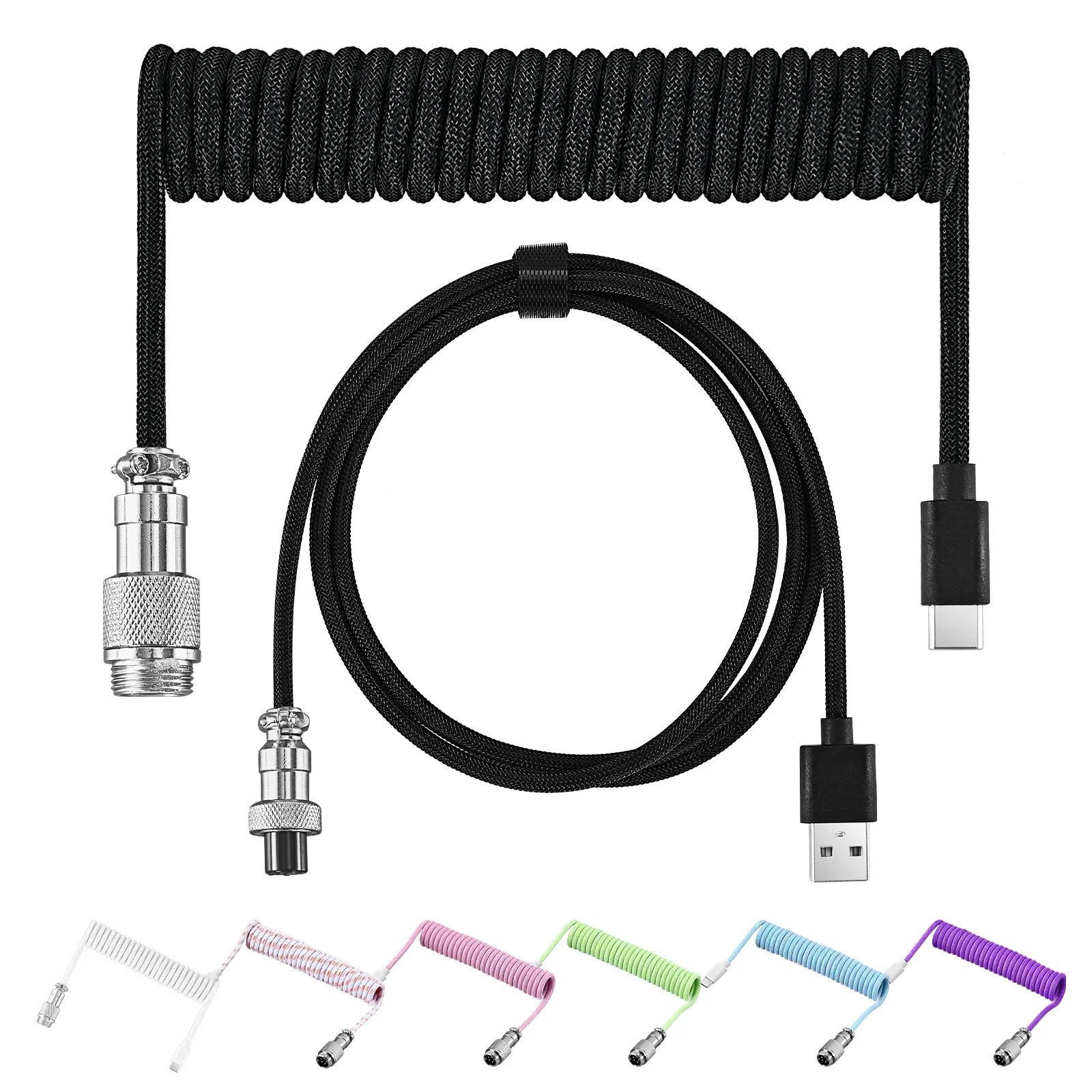 New Type C Coiled Cable USB Av - Gaming Keyboard Type C review and price