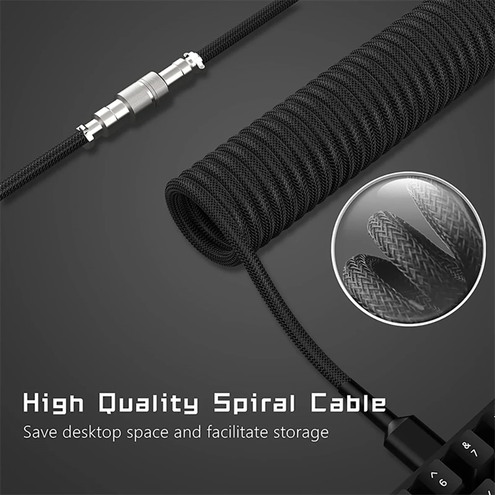 New Type C Coiled Cable USB Av - Gaming Keyboard Type C review and price