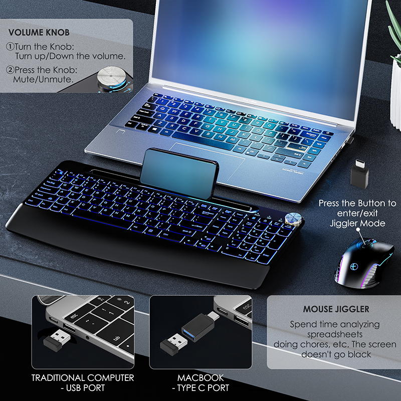 2.4G&Type-C Wireless Keyboard  - Gaming Keyboard And Mouse Combo Wireless review and price
