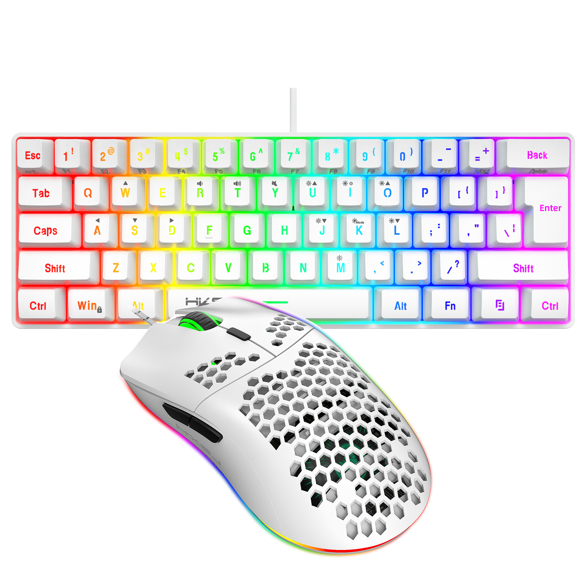 Hot selling HXSJ 61 keys V700  - Gaming Keyboard Mouse Combo review and price