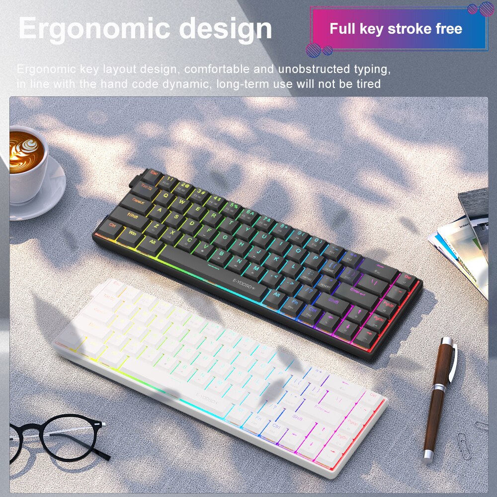 E-YOOSO A68 RGB Mini Slim USB  - Gaming Keyboard Expensive review and price