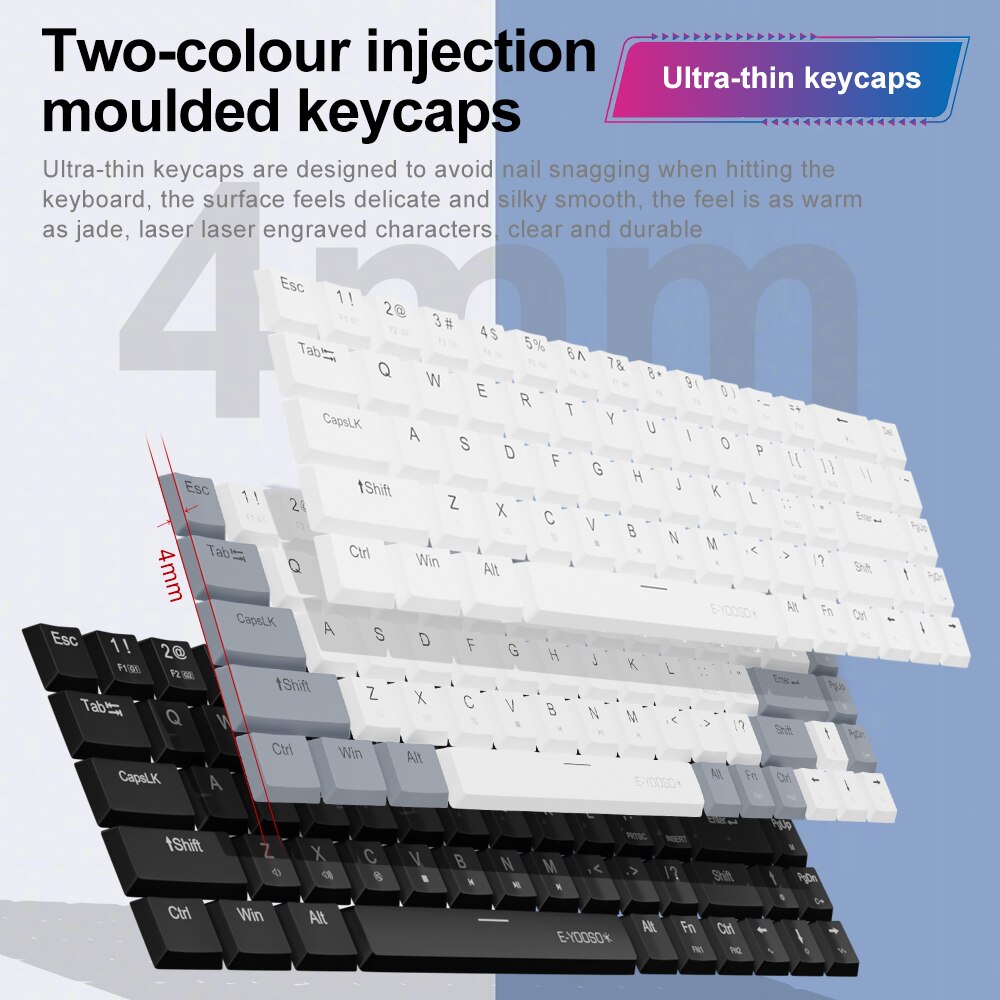 E-YOOSO A68 RGB Mini Slim USB  - Gaming Keyboard Expensive review and price