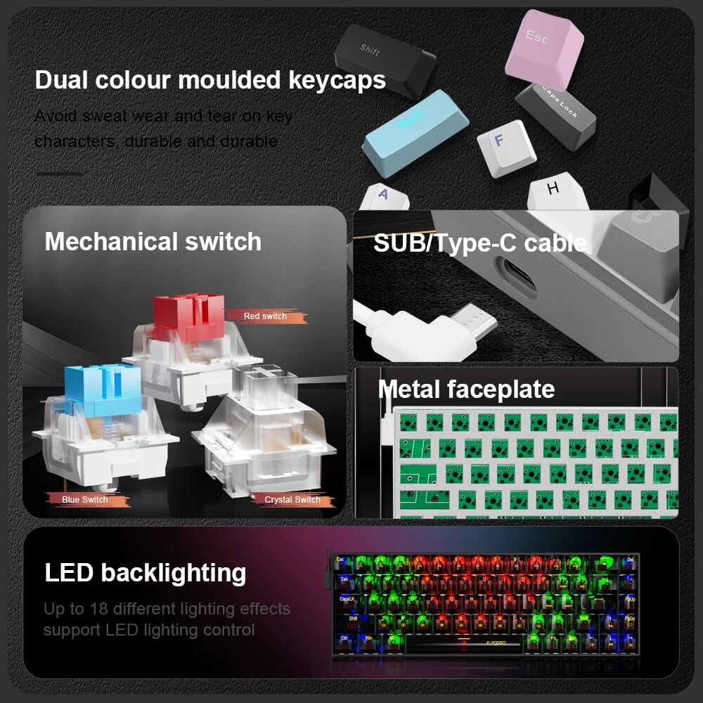 E-YOOSO Z686 USB Mini Slim Mec - Gaming Keyboard Expensive review and price