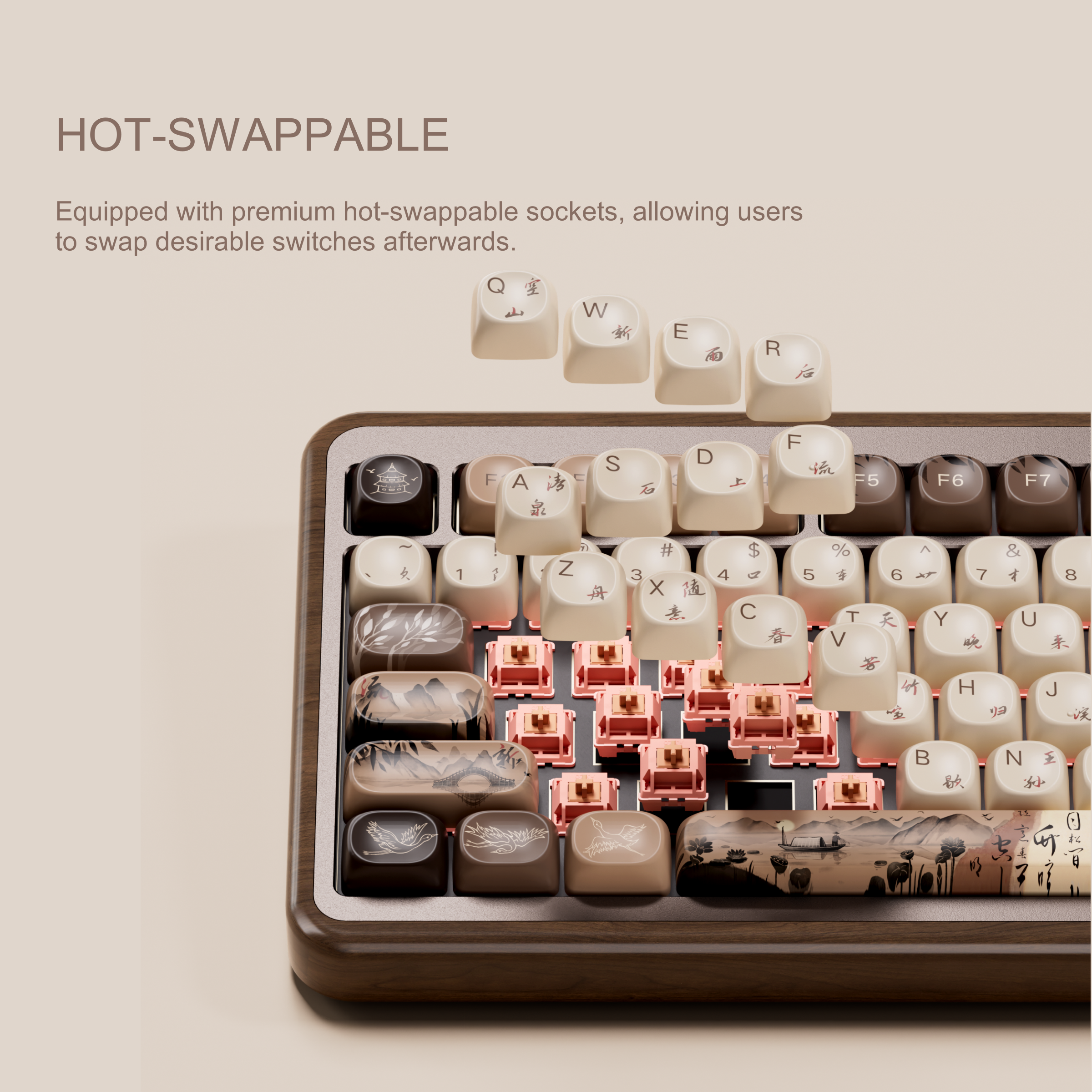 Akko MU02 75% Mountain Seclusi - Gaming Keyboard Blue Switches review and price