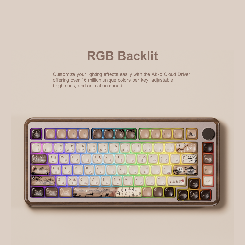 Akko MU02 75% Mountain Seclusi - Gaming Keyboard Blue Switches review and price