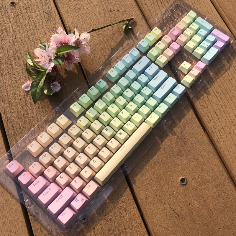 104 Keys Rainbow Gradient OEM  - Gaming Keyboard No Rgb review and price