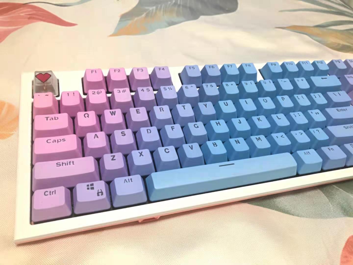 104 Keys Rainbow Gradient OEM  - Gaming Keyboard No Rgb review and price