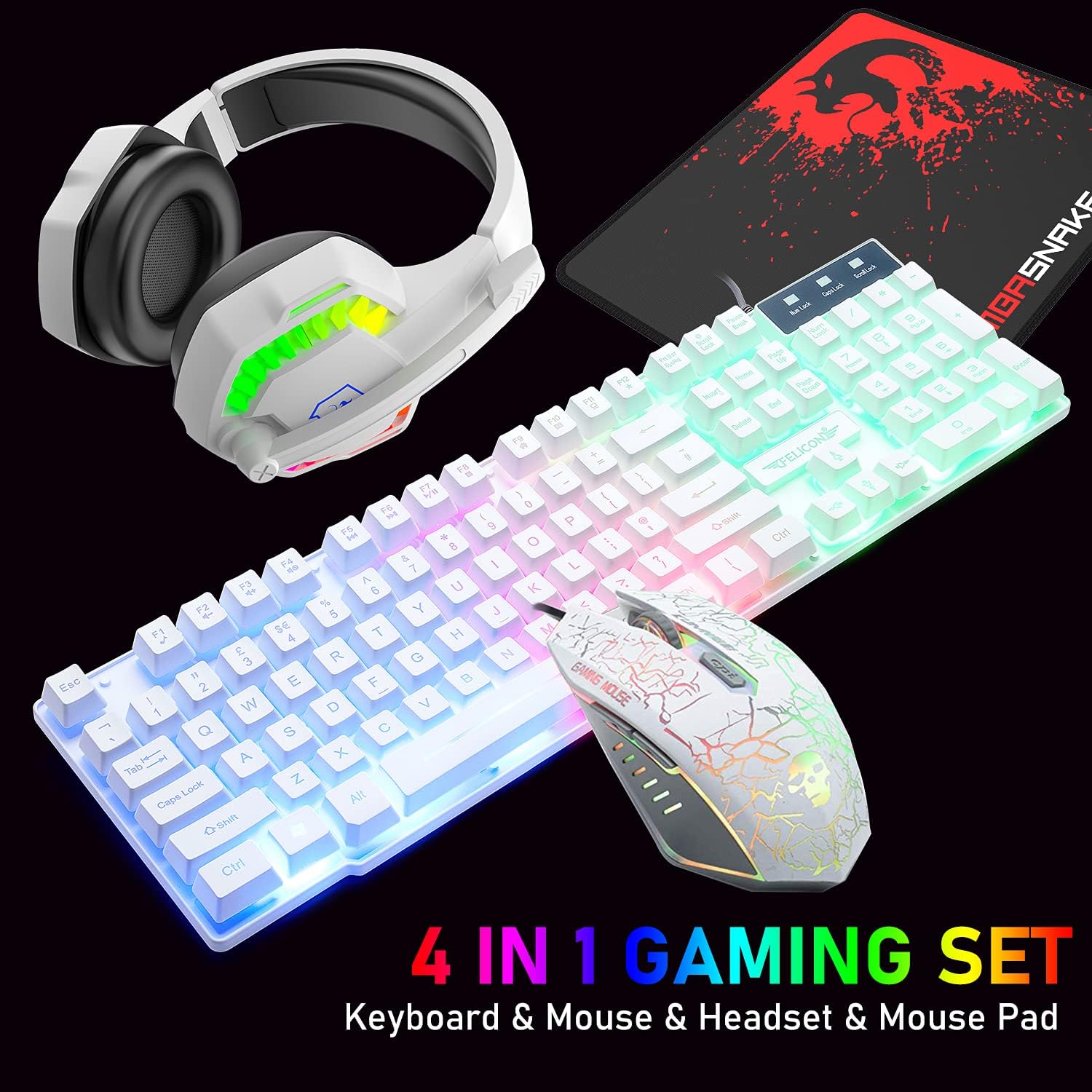 MAMBASNAKE T11 UK 100% Gaming  - Gaming Keyboard Mouse Combo review and price