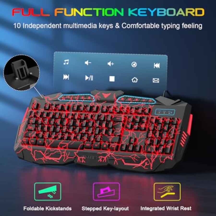 Gaming Keyboard Mouse Headset  - Gaming Keyboard Mouse And Headset Combo review and price