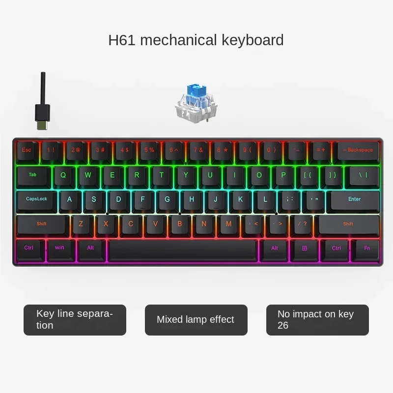Mechanical Keyboard 60% White  - Gaming Keyboard Expensive review and price