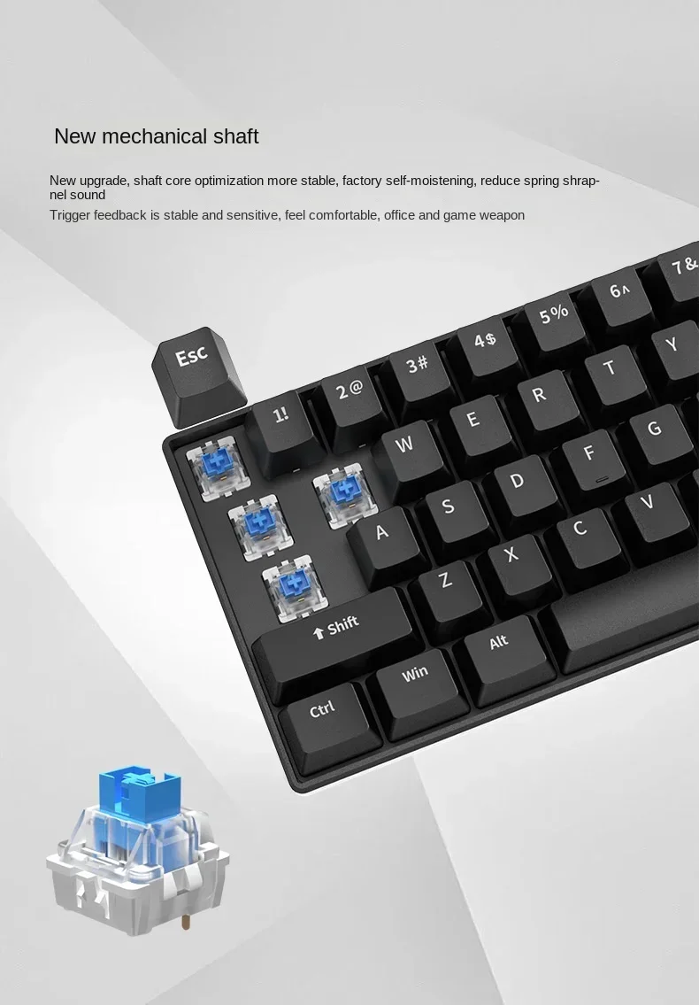 Mechanical Keyboard 60% White  - Gaming Keyboard Expensive review and price