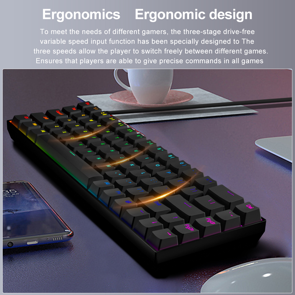 E-YOOSO Z686 RGB USB 60% Mini  - Gaming Keyboard Expensive review and price