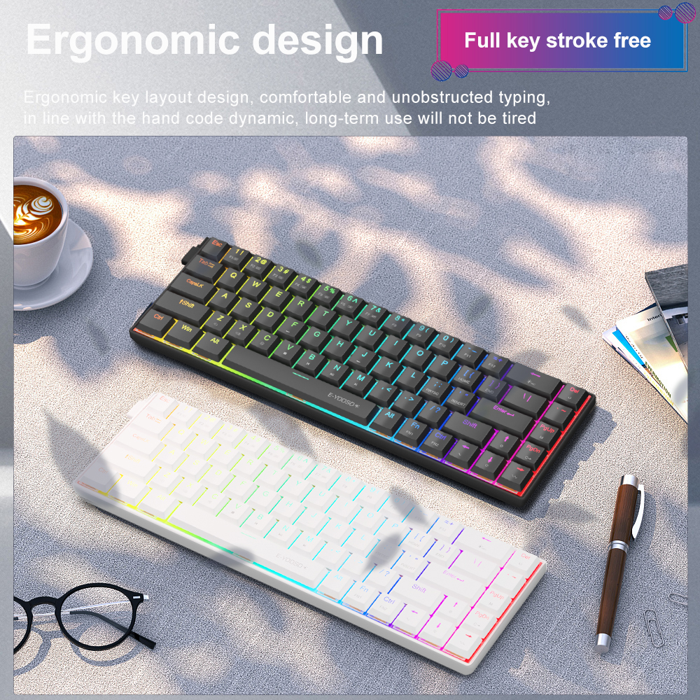 E-YOOSO A68 RGB Mini Slim USB  - Gaming Keyboard Expensive review and price