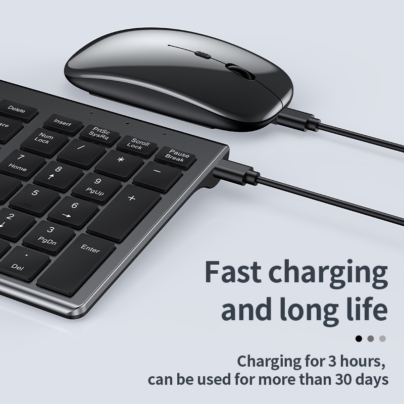 Jomaa Slim Rechargeable Blueto - Gaming Keyboard And Mouse Combo Wireless review and price