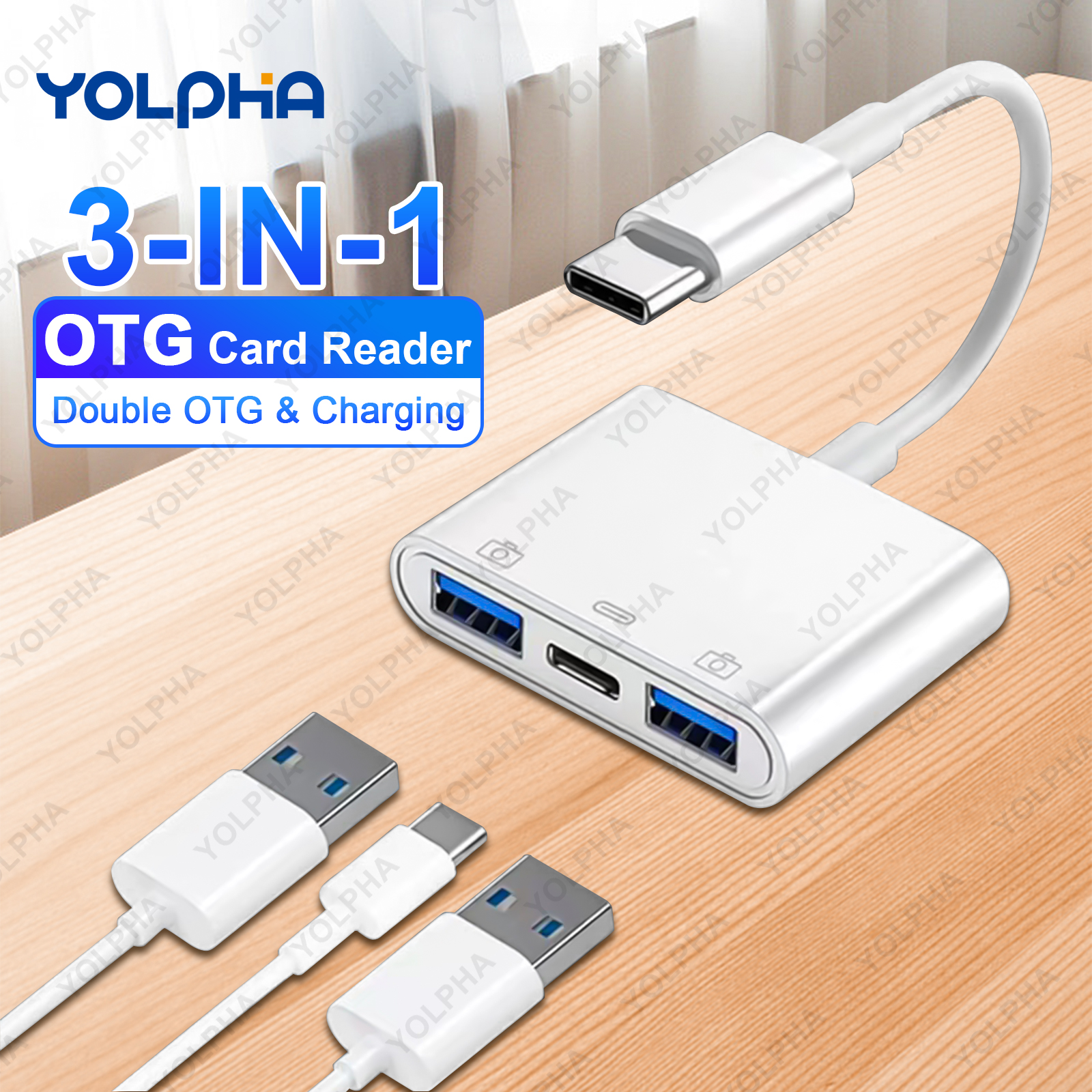 3 in 1 USB C to USB OTG Card R - Gaming Keyboard Type C review and price