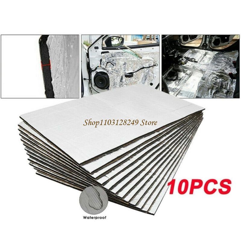 10Pcs Car Soundproofing Foam M - Foam Dampener Sheet review and price