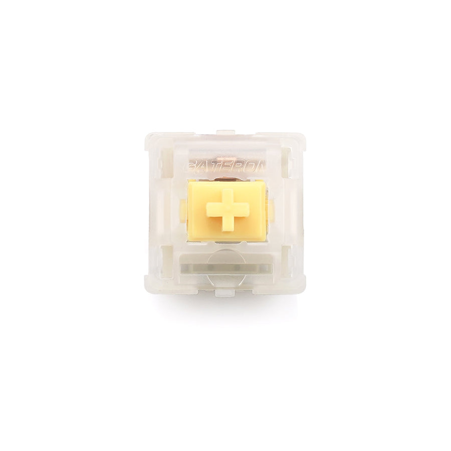 GATERON CAP Milky Yellow Linea - Gaming Keyboard Ergo review and price