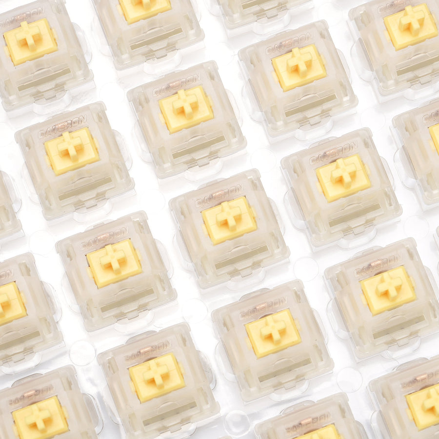 GATERON CAP Milky Yellow Linea - Gaming Keyboard Ergo review and price