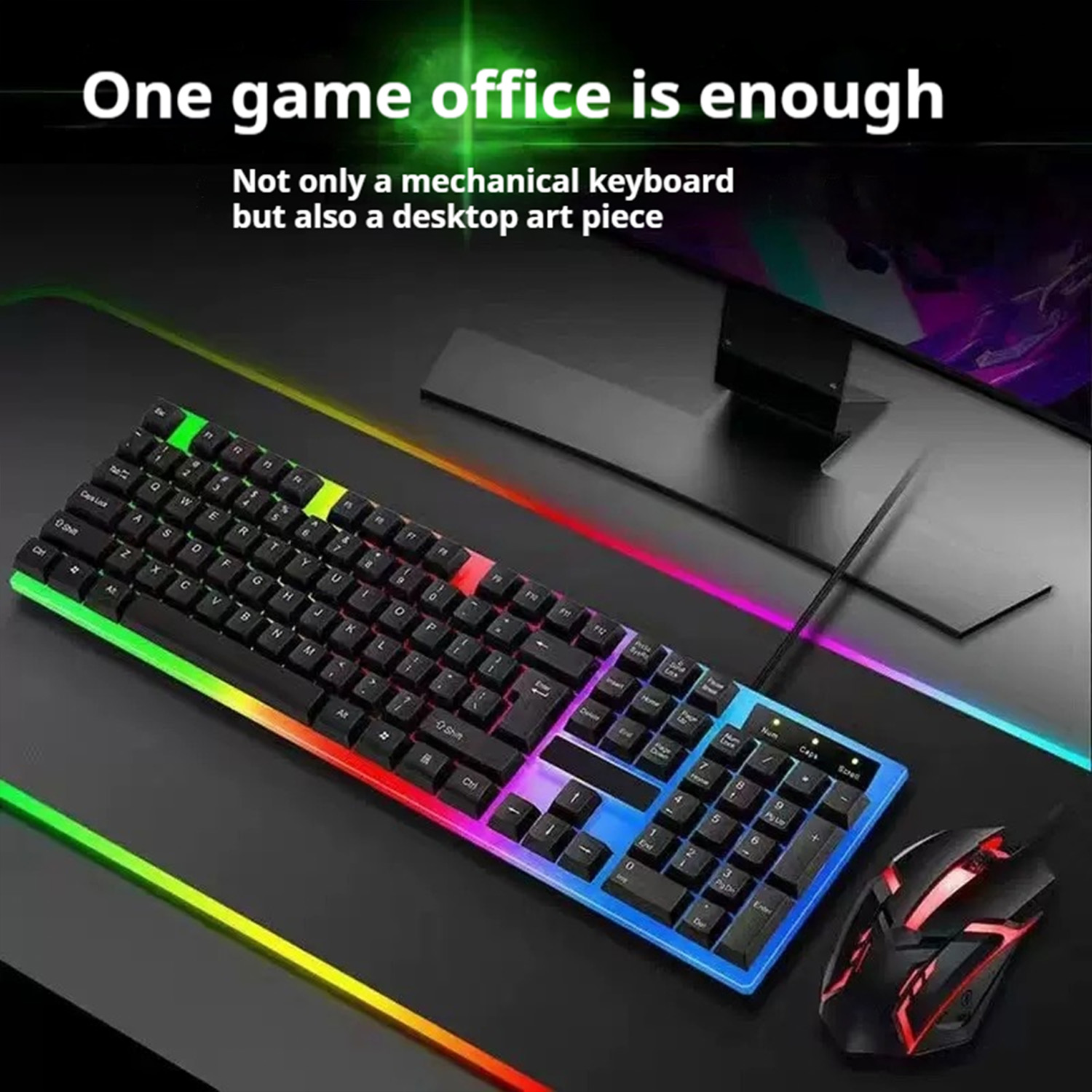 Stylish Backlight Wired Keyboa - Gaming Keyboard Mouse Combo review and price