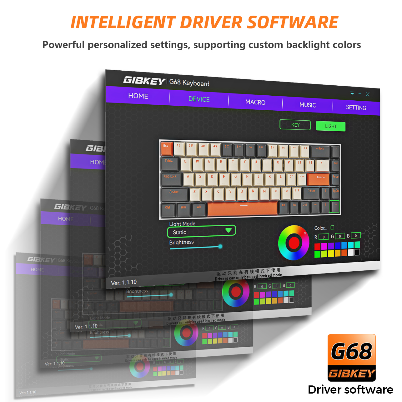 G68 Gaming Mechanical keyboard - Gaming Keyboard Blue Switches review and price