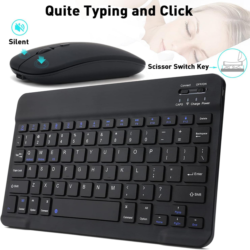 10 lnch  Wireless  Bluetooth M - Gaming Keyboard And Mouse Wireless review and price