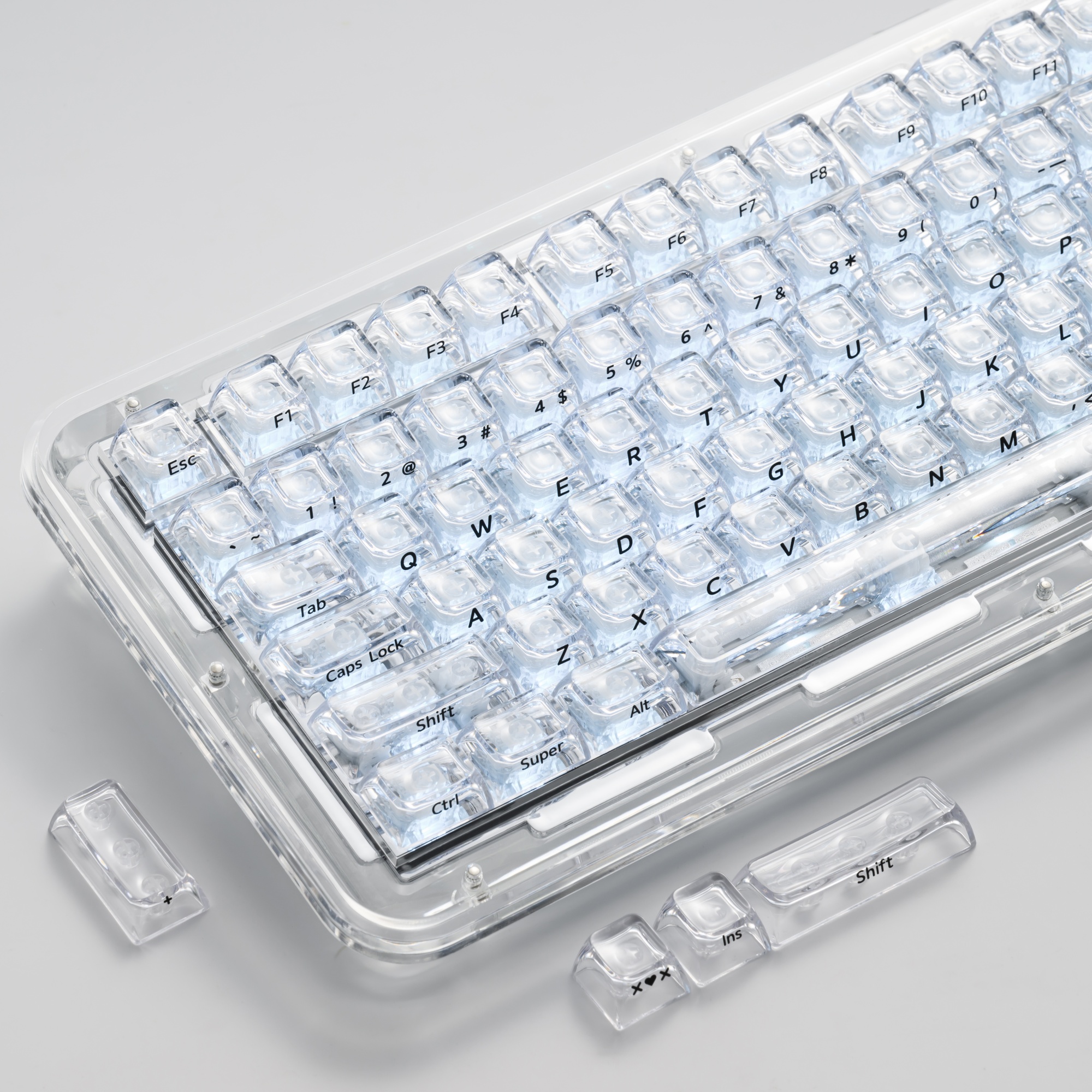 XVX Crystal Transparent SA Pro - Gaming Keyboard No Rgb review and price