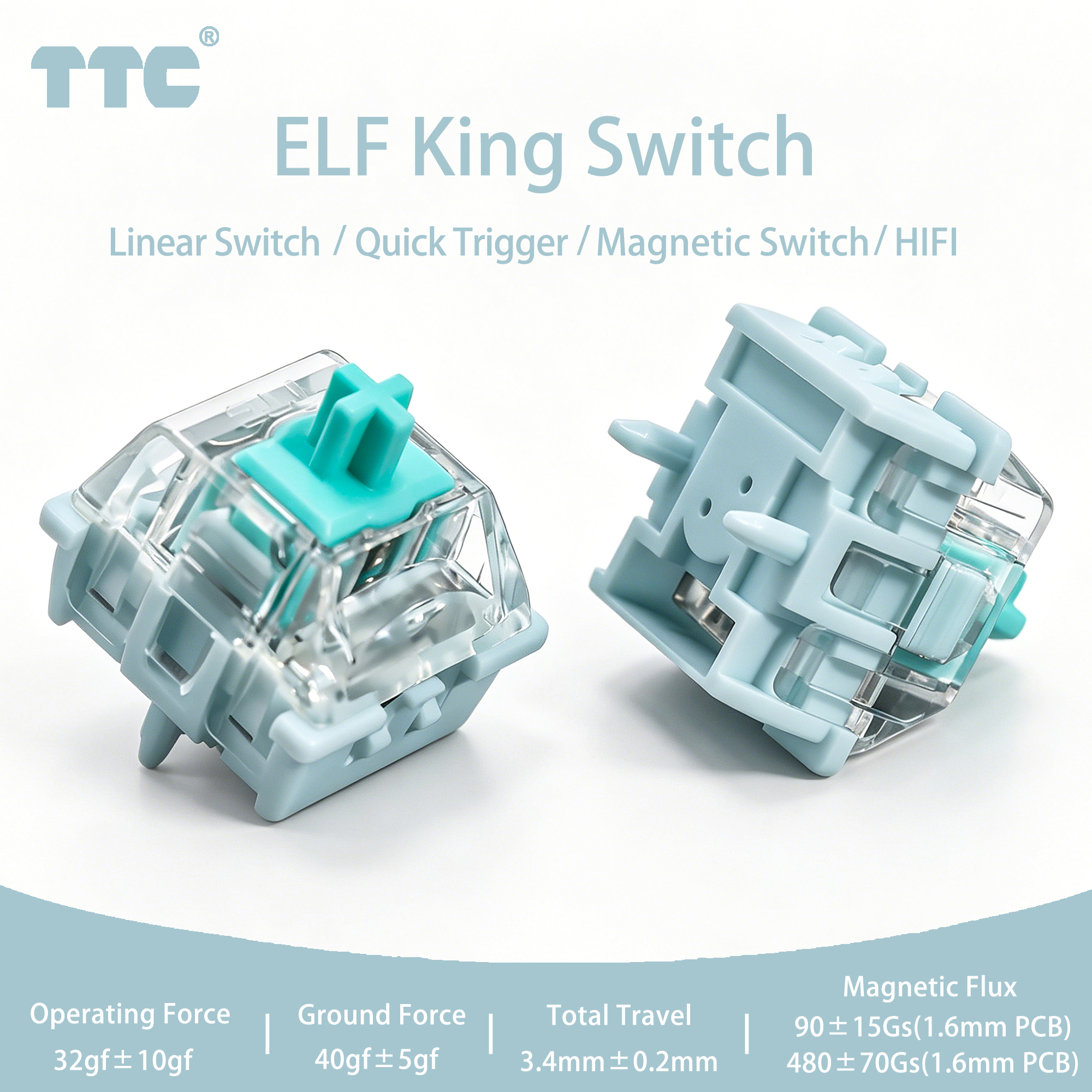 TTC ELF King Magnetic Switches - Gaming Keyboard Ergo review and price