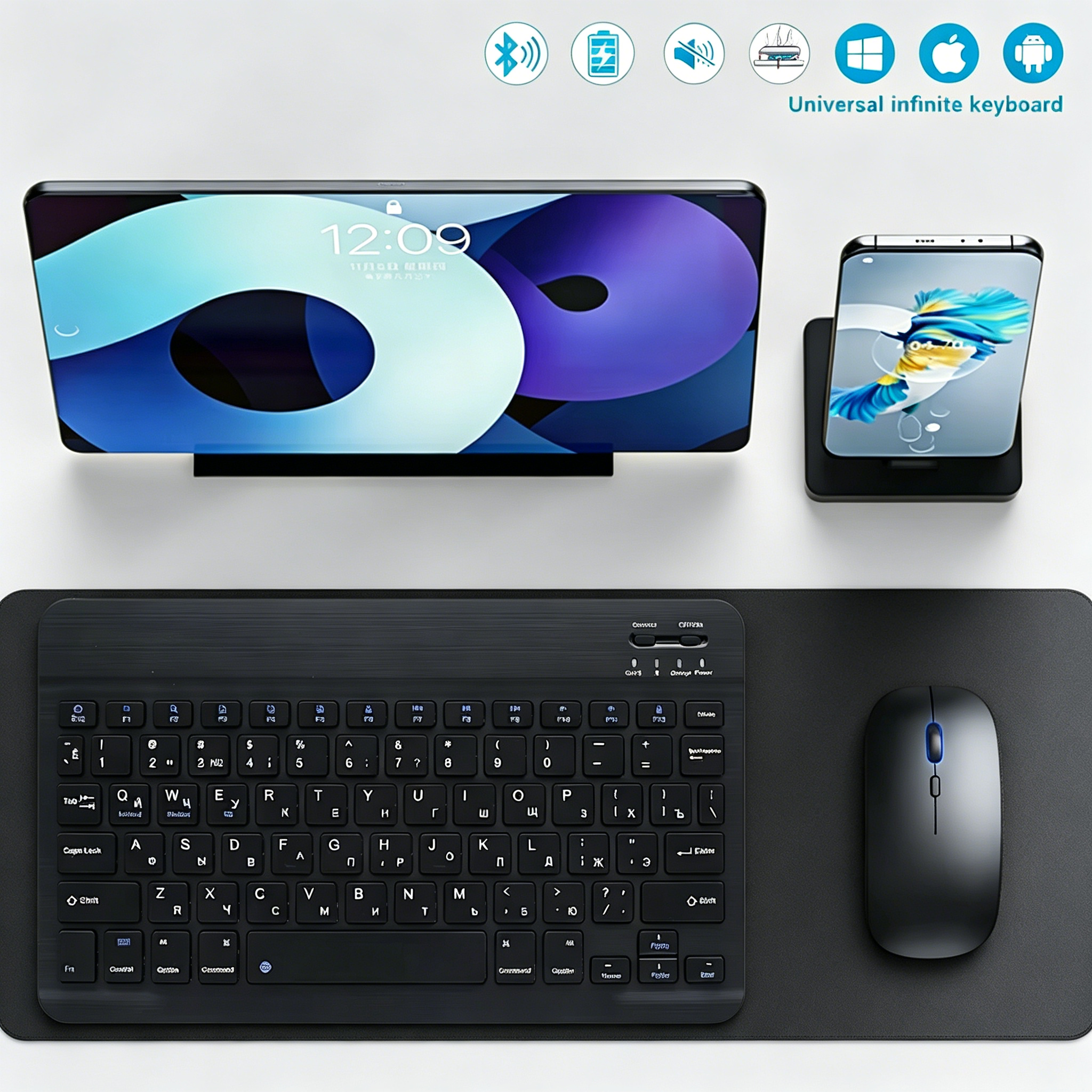 Bluetooth Wireless Keyboard Mo - Gaming Keyboard And Mouse Wireless review and price