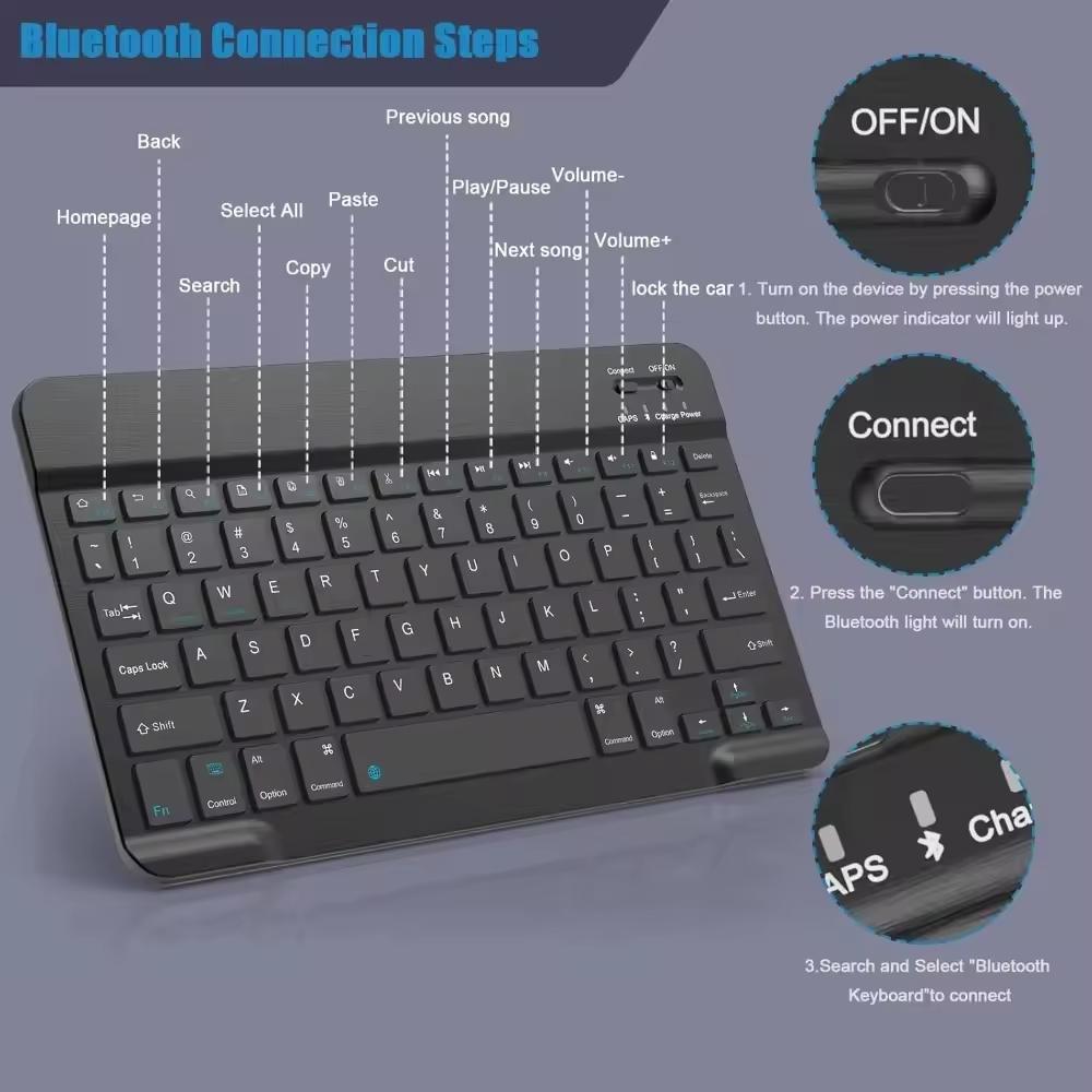 Bluetooth Wireless Keyboard Mo - Gaming Keyboard And Mouse Wireless review and price