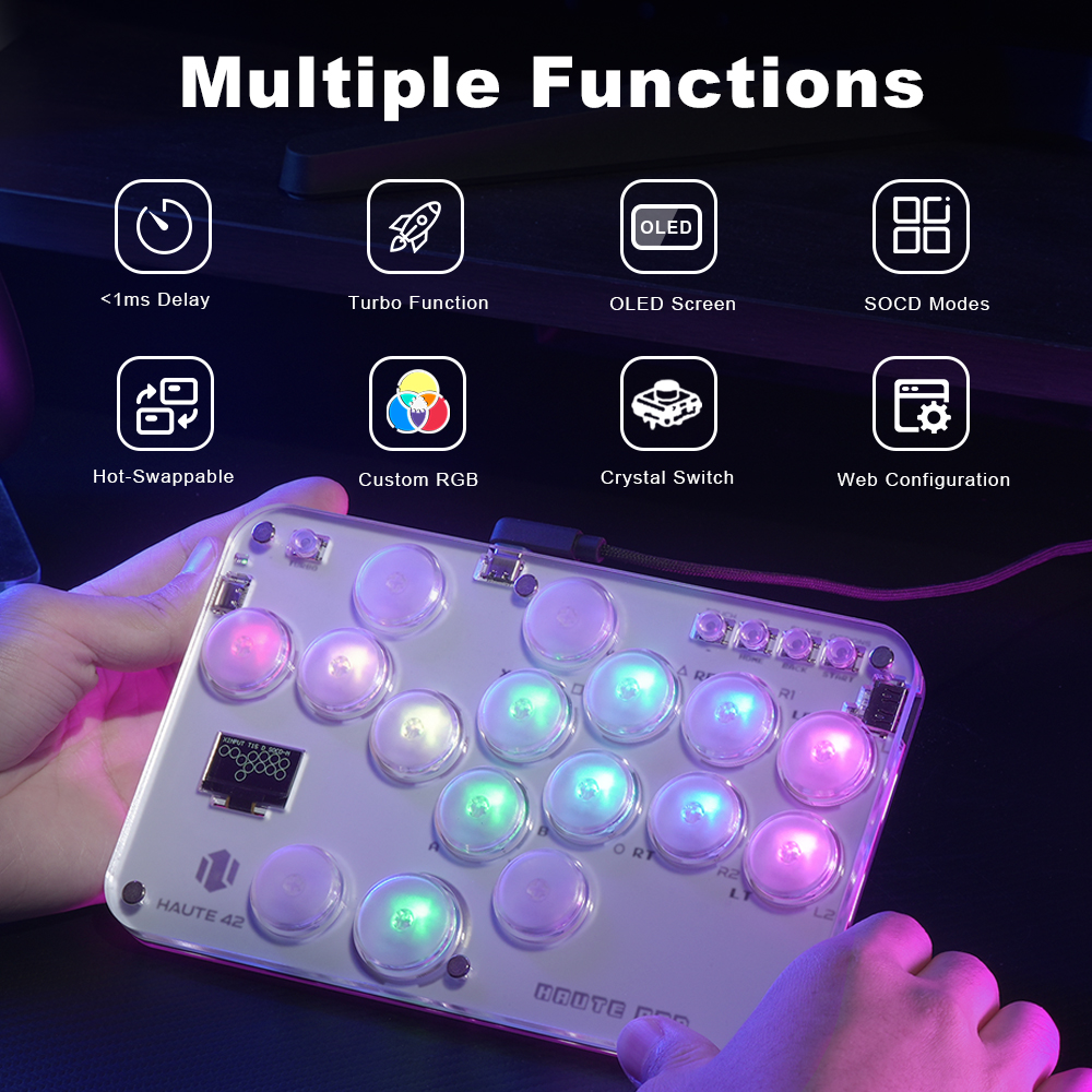 Haute42 Arcade Joystick Hitbox - Gaming Keyboard Mini review and price
