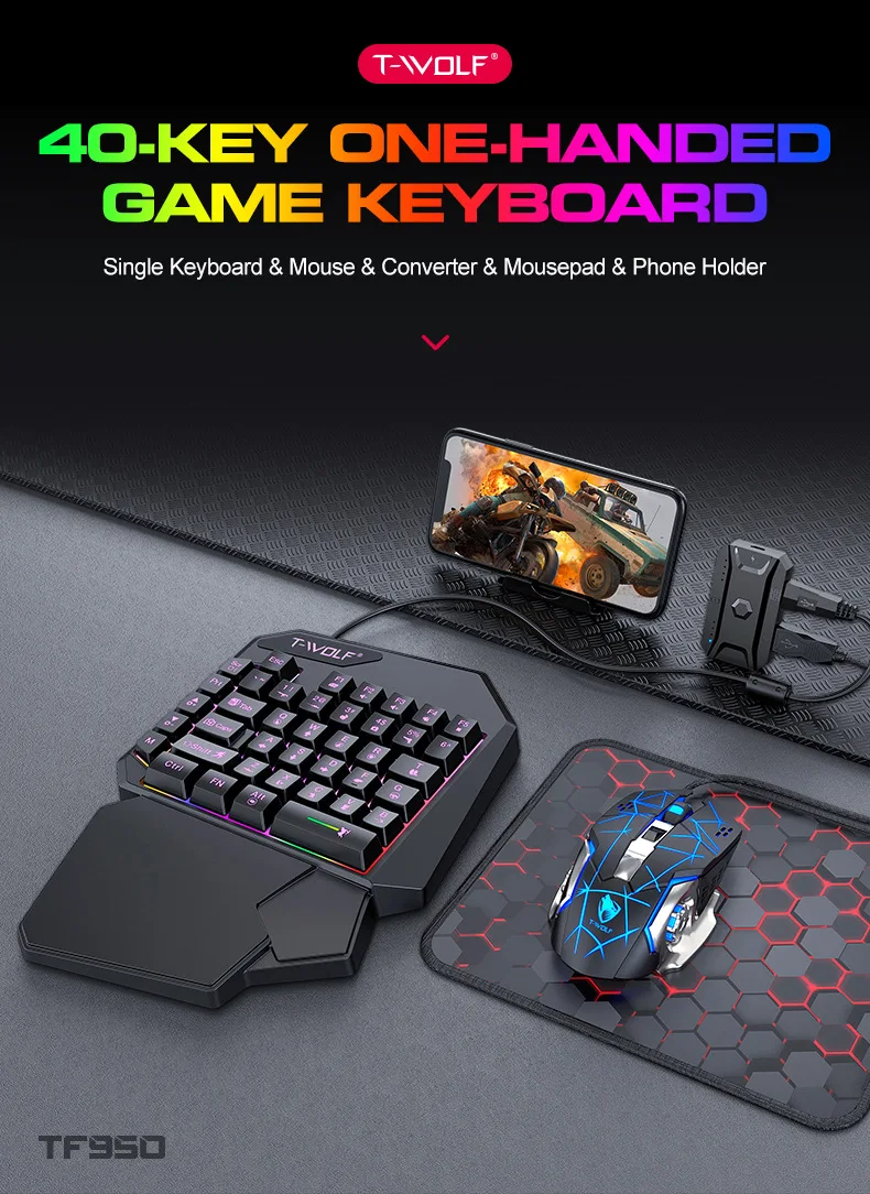 Kit Mobilador Gamer Kit Gaming - Gaming Keyboard Mouse Combo review and price