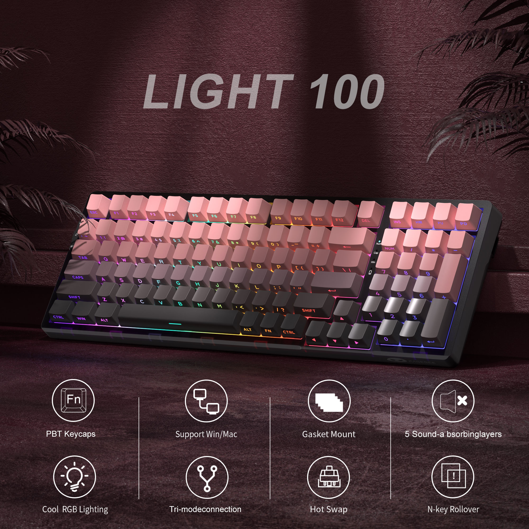 MageGee Light100 Wireless Mech - Gaming Keyboard Expensive review and price