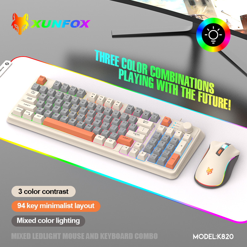 K820 USB Wired Game Keyboard M - Gaming Keyboard Mouse Combo review and price