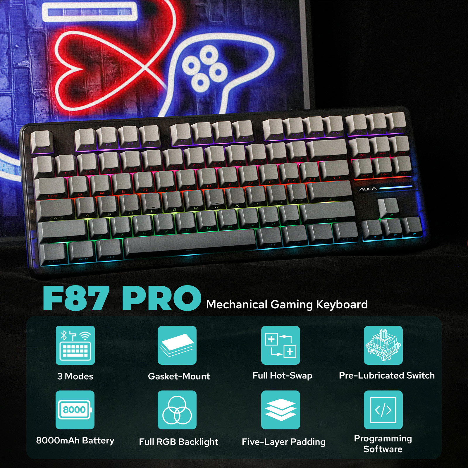 EPOMAKER x AULA F87 Pro 87-Key - Gaming Keyboard Expensive review and price