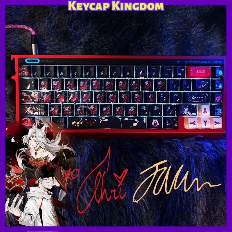Faker Hall of Fame Ahri themed - Gaming Keyboard Ergo review and price