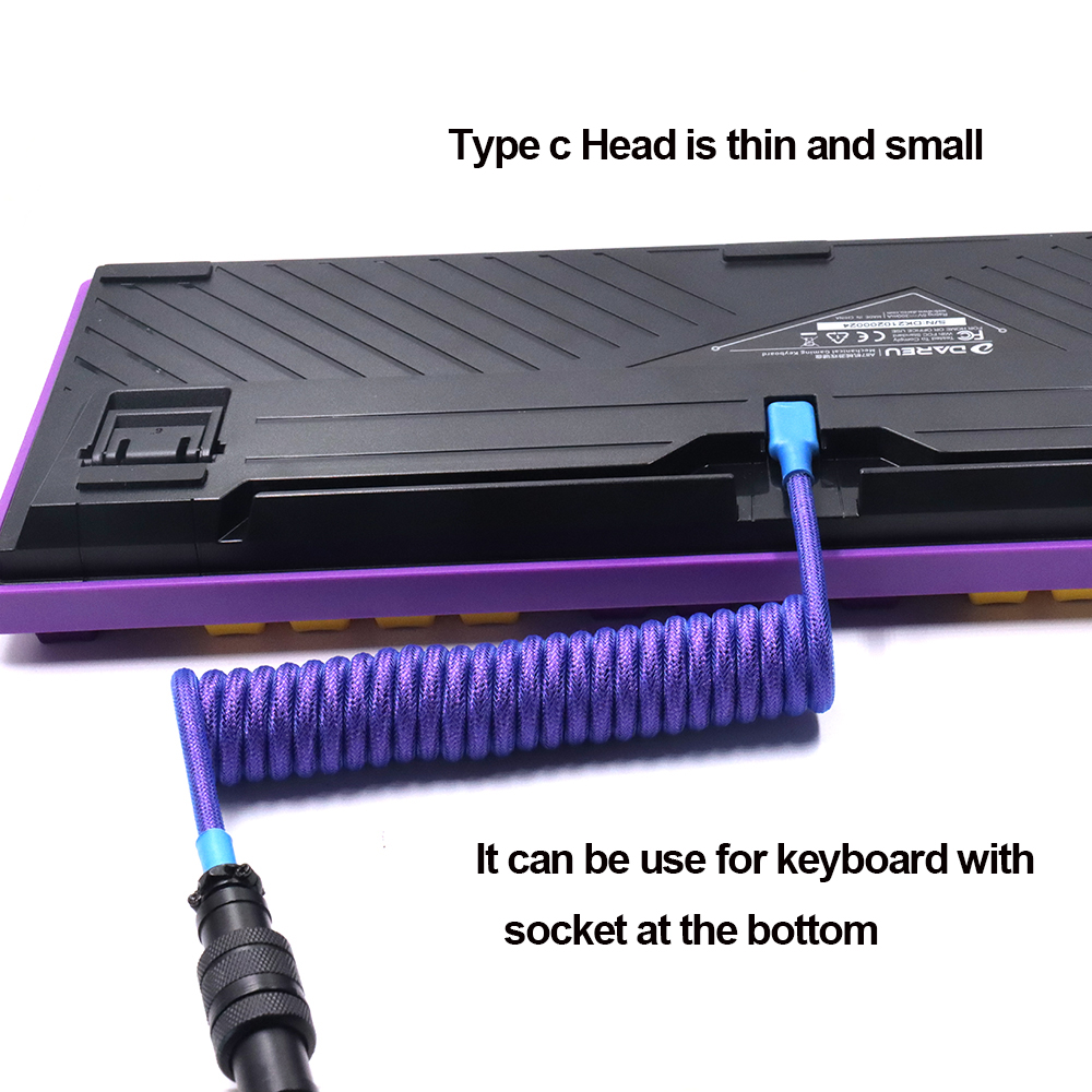 LANO Custom Paracord Coiled Me - Gaming Keyboard Type C review and price