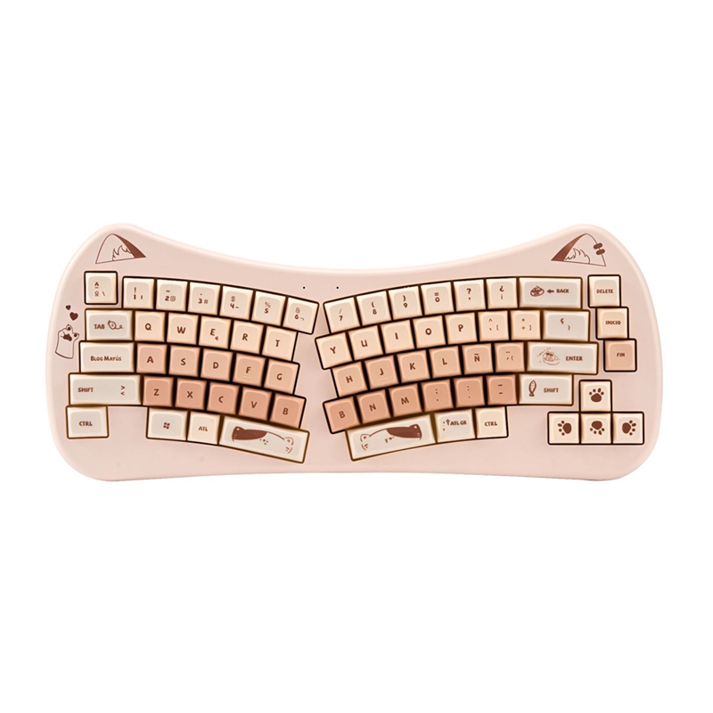 68 Key Cat Ear Mechanical Keyb - Gaming Keyboard And Mouse Wireless review and price