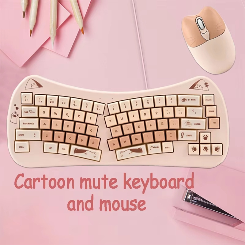 68 Key Cat Ear Mechanical Keyb - Gaming Keyboard And Mouse Wireless review and price