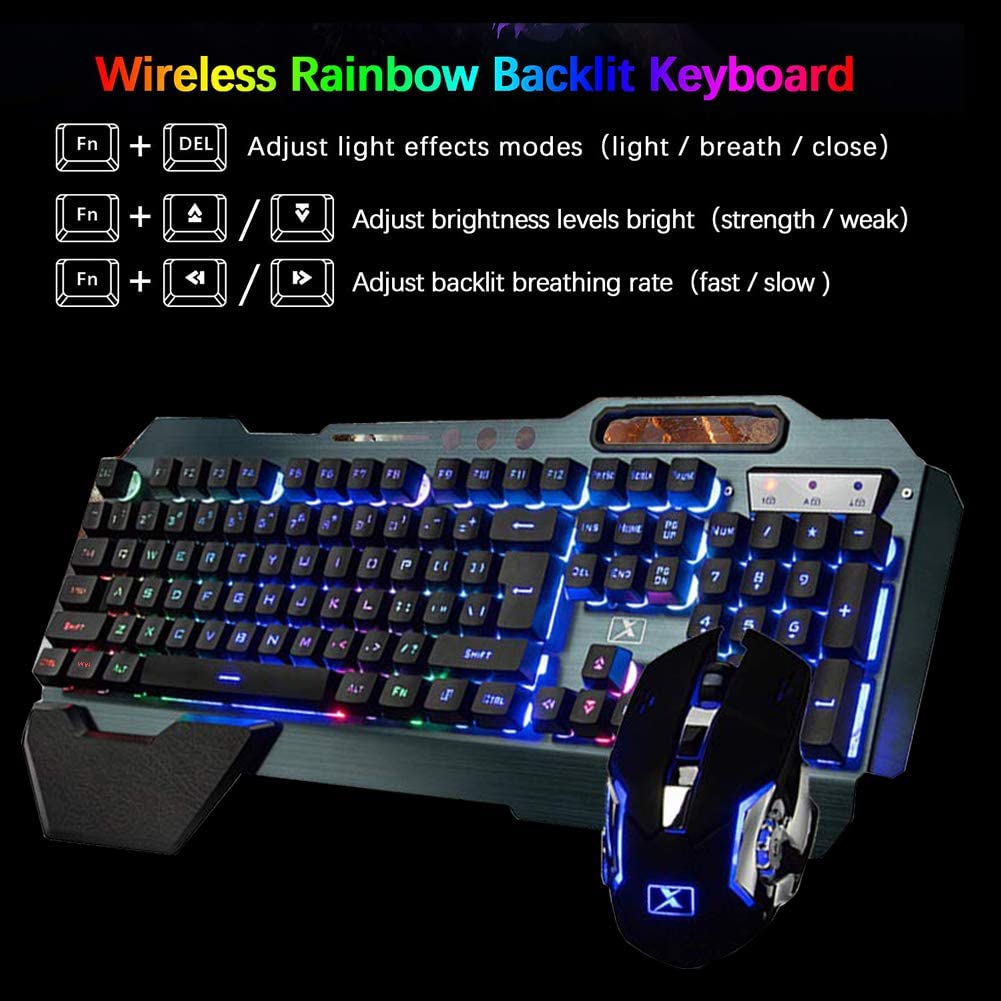 MAMBASNAKE K680 Wireless Recha - Gaming Keyboard Mouse And Headset Combo review and price