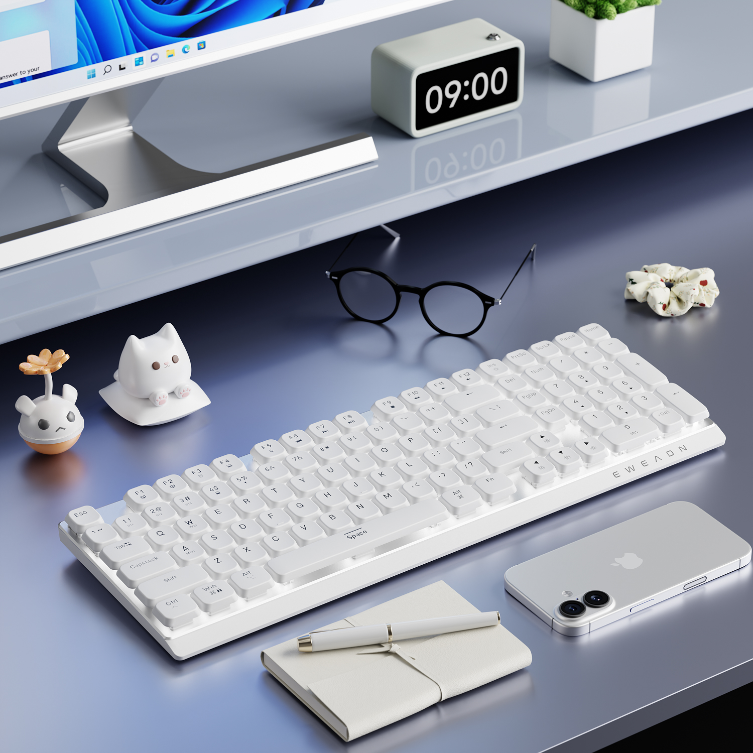 EWEADN Wireless Low-Profile Me - Gaming Keyboard Esports review and price